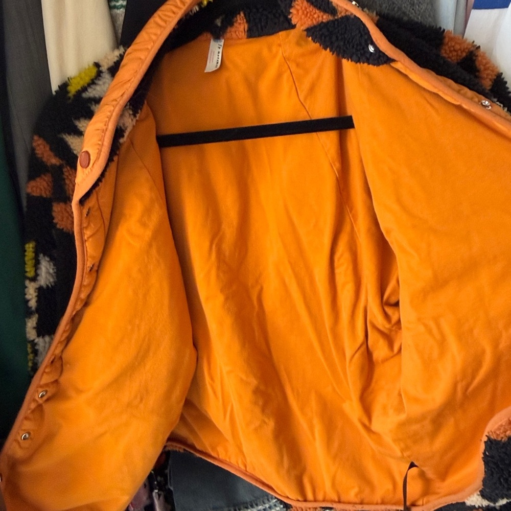 FP Movement by Free People Geometric Jacket - Black, Orange, Yellow - Picture 3 of 5